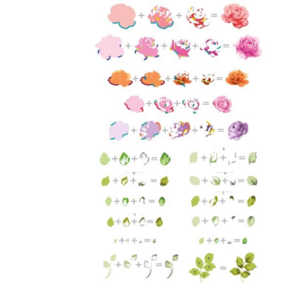 Altenew 'Vintage Roses' layered stamp set - Picture 4 of 4